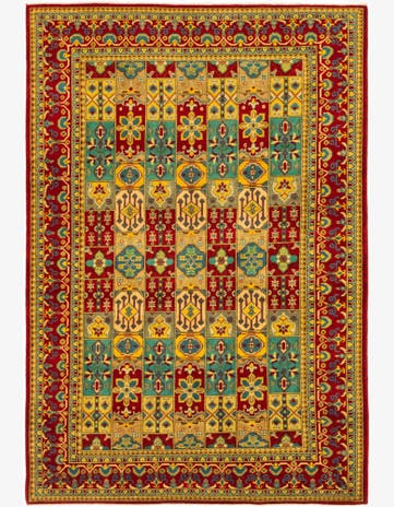 6' 7 x 10' Hand Knotted Kazak Rug