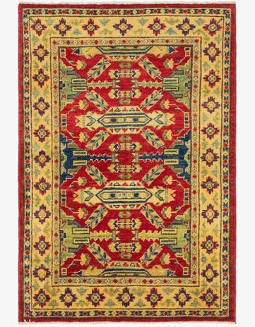 2' 8 x 4' Hand Knotted Kazak Rug