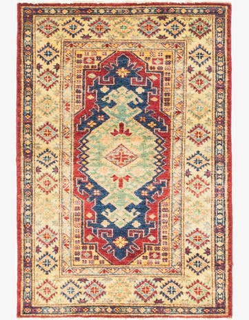 2' 10 x 4' 2 Hand Knotted Kazak Oriental Rug