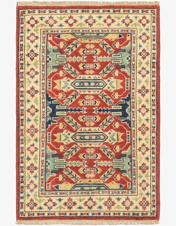 2' 7 x 4' 1 Hand Knotted Kazak Oriental Rug