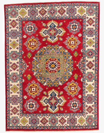 5' x 6' 10 Hand Knotted Kazak Rug