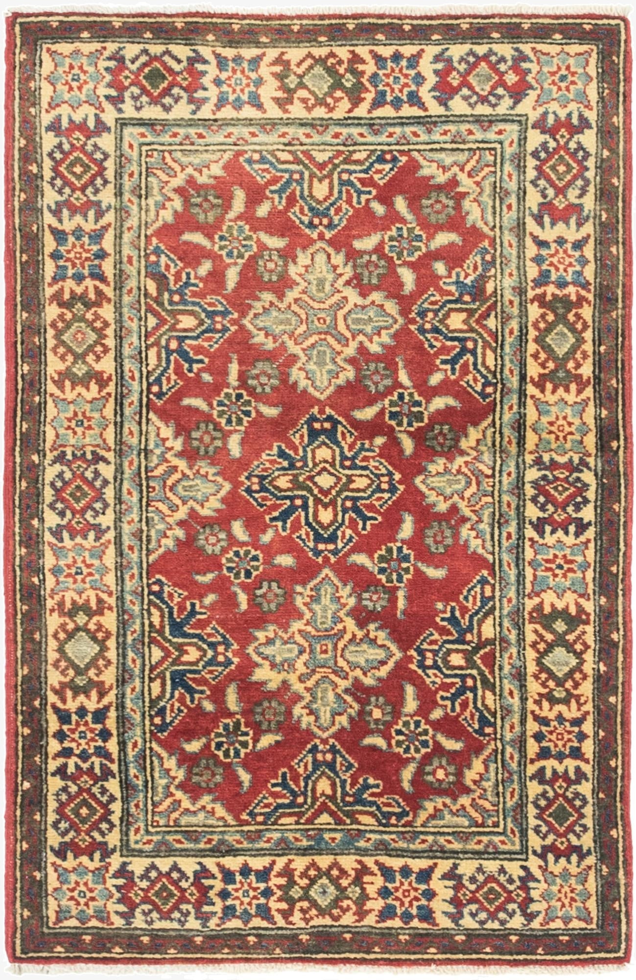 2' 7 x 4' 1  Hand Knotted Kazak Rug