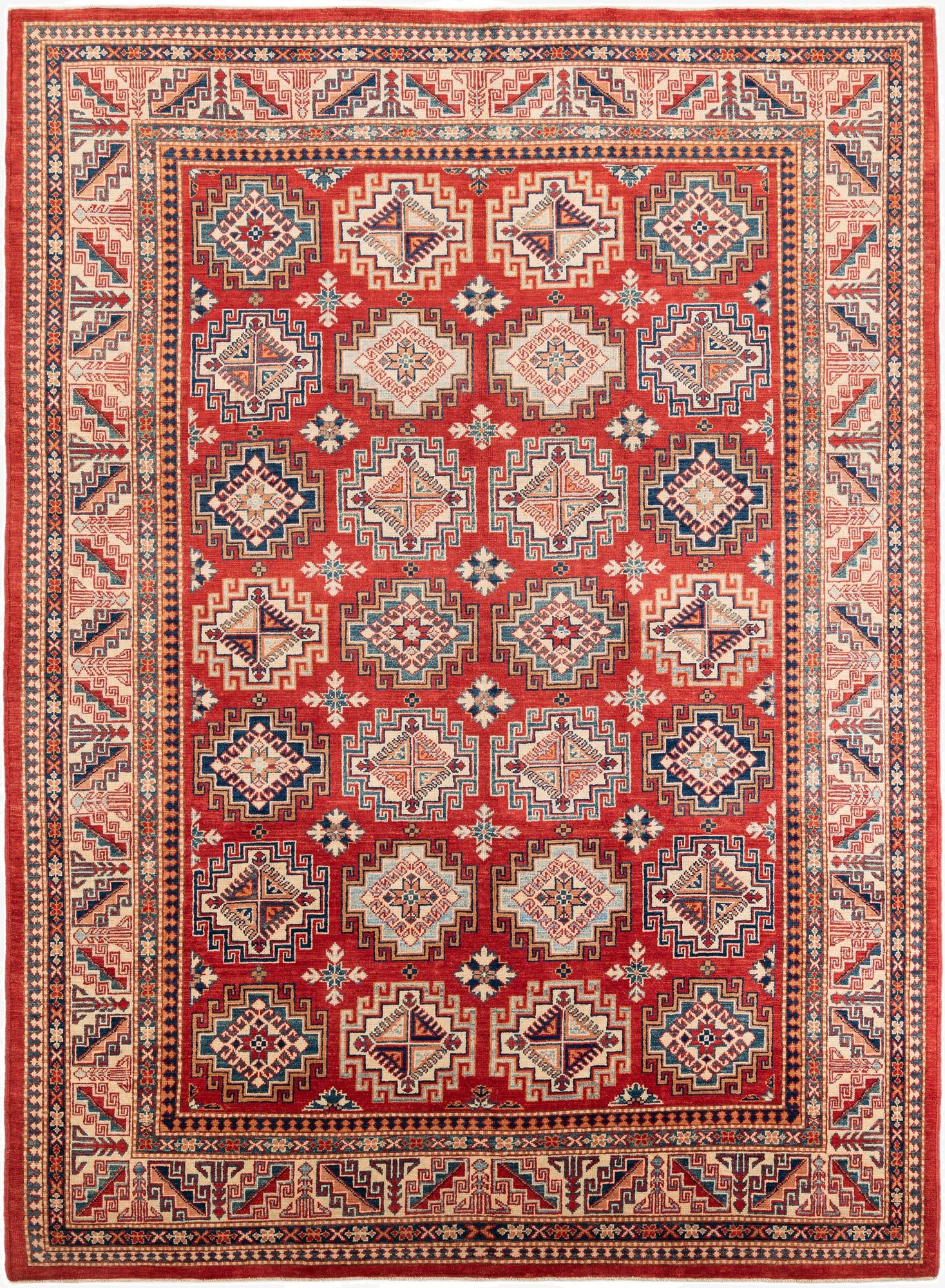 8' 3 x 11' 2  Hand Knotted Kazak Rug