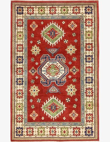 6' 5 x 10' 2 Hand Knotted Kazak Oriental Rug