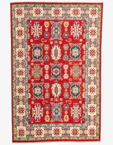 6' 6 x 10' 2 Hand Knotted Kazak Rug