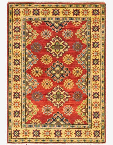 2' 7 x 3' 11 Hand Knotted Kazak Rug