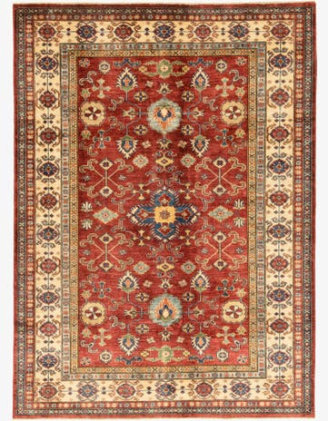 5' 9 x 8' Hand Knotted Kazak Oriental Rug