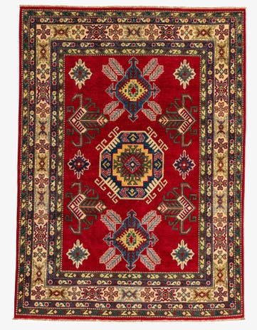 5' 9 x 8' Hand Knotted Kazak Rug