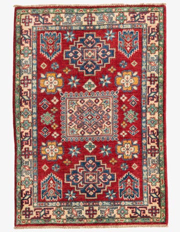 2' 10 x 4' 1 Hand Knotted Kazak Rug