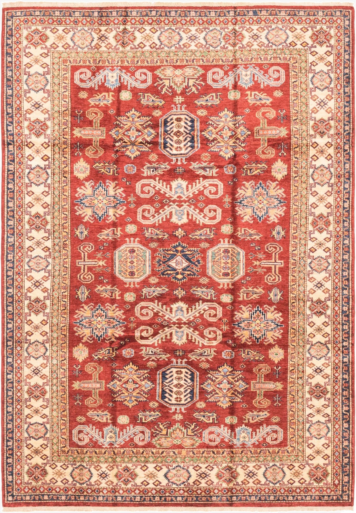 5' 6 x 7' 10  Hand Knotted Kazak Oriental Rug