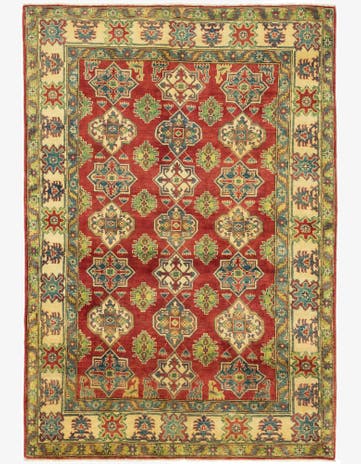 5' 6 x 8' Hand Knotted Kazak Rug