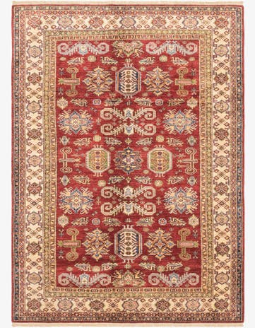 5' 6 x 7' 10 Hand Knotted Kazak Oriental Rug