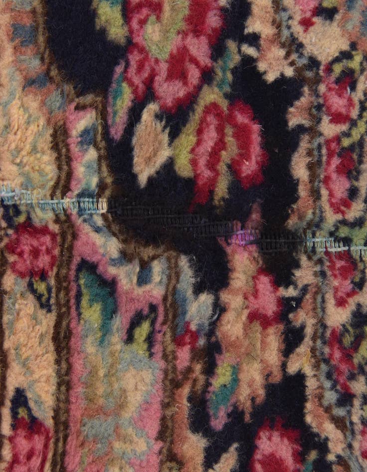 Detail image of 9' 8 x 12' 10  Hand Knotted Kerman Persian Wool Rug