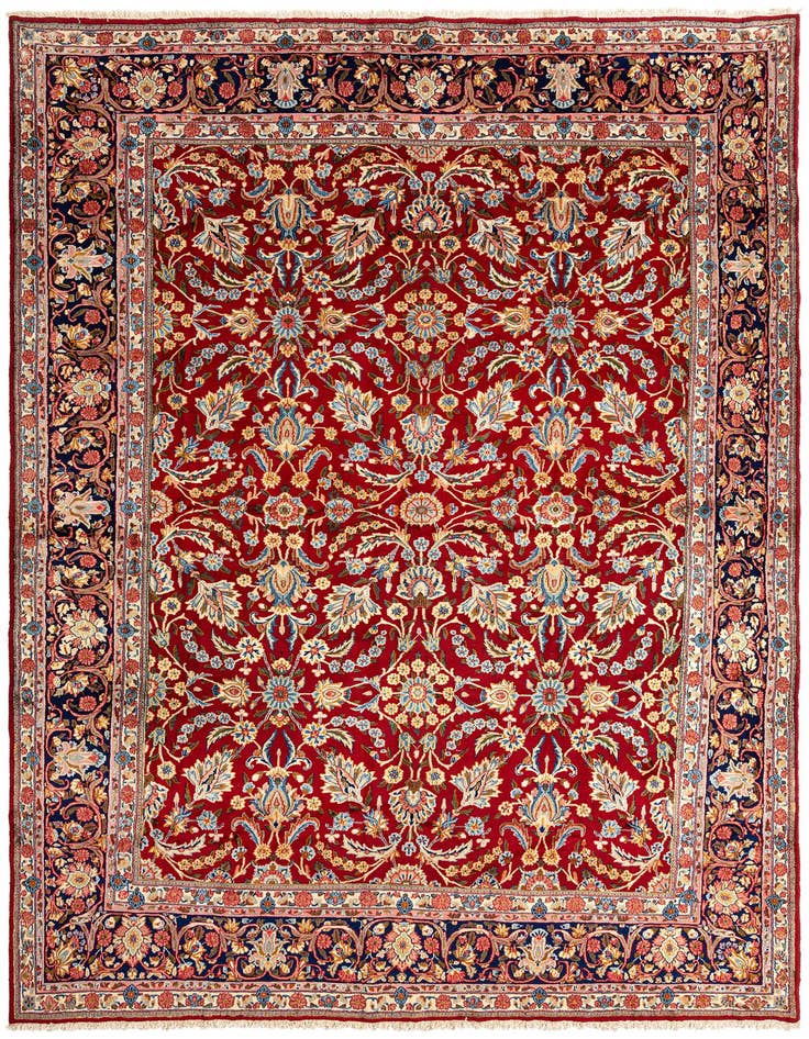 Detail image of 9' 10 x 13' 7 Kerman Wool Rug