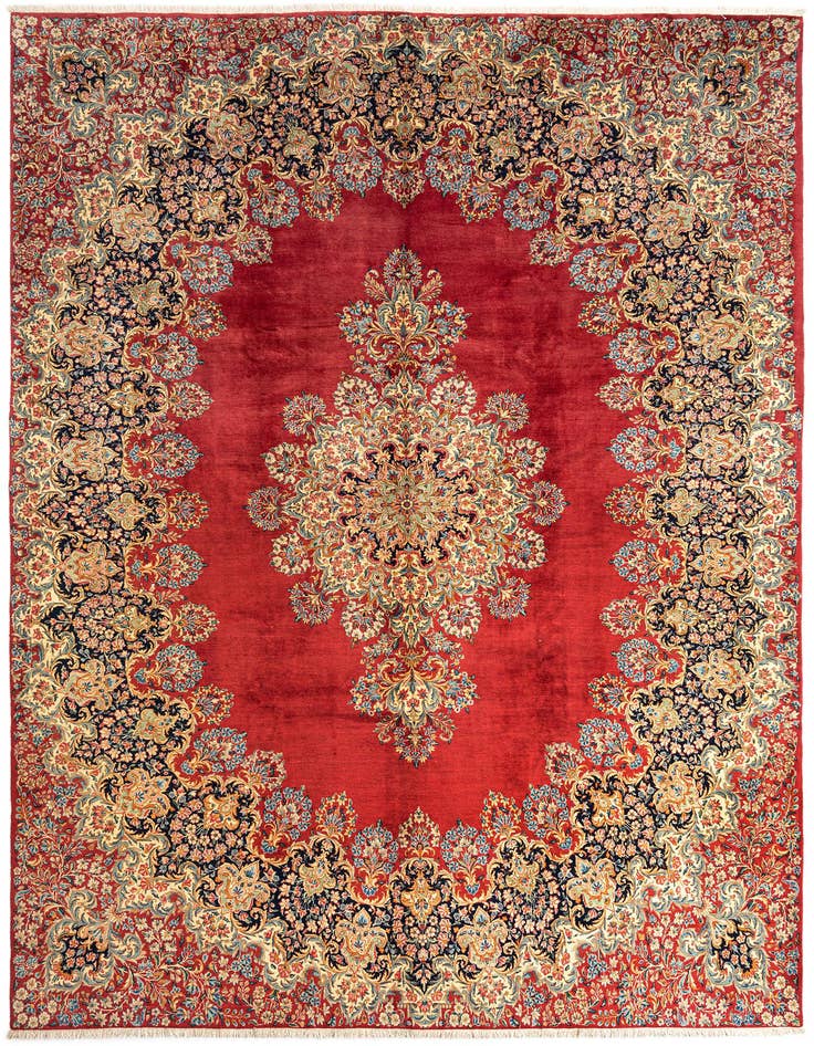 Detail image of 10' 2 x 13' 11 Kerman Wool Rug