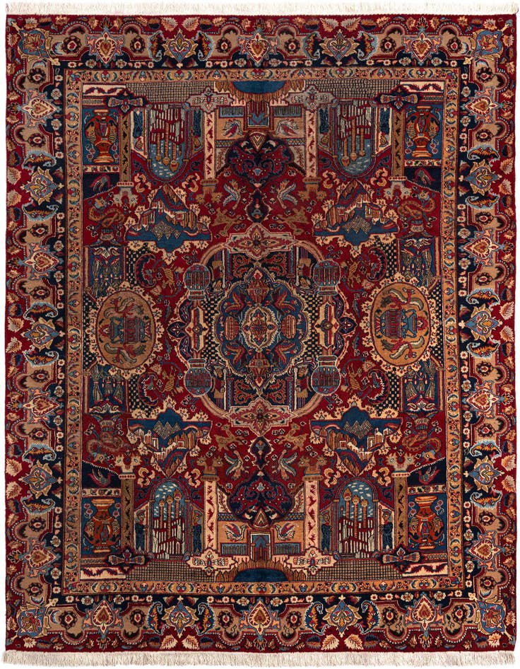 Detail image of 9' 9 x 12' 6 Kerman Wool Rug