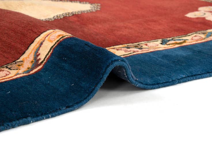 Detail image of 3' 7 x 4' 9 Hand Knotted Kerman Persian Wool Rug