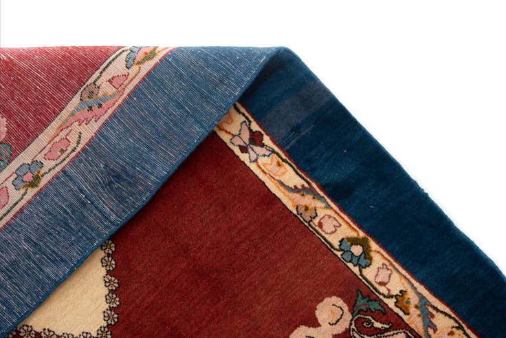 Detail image of 3' 7 x 4' 9 Hand Knotted Kerman Persian Wool Rug