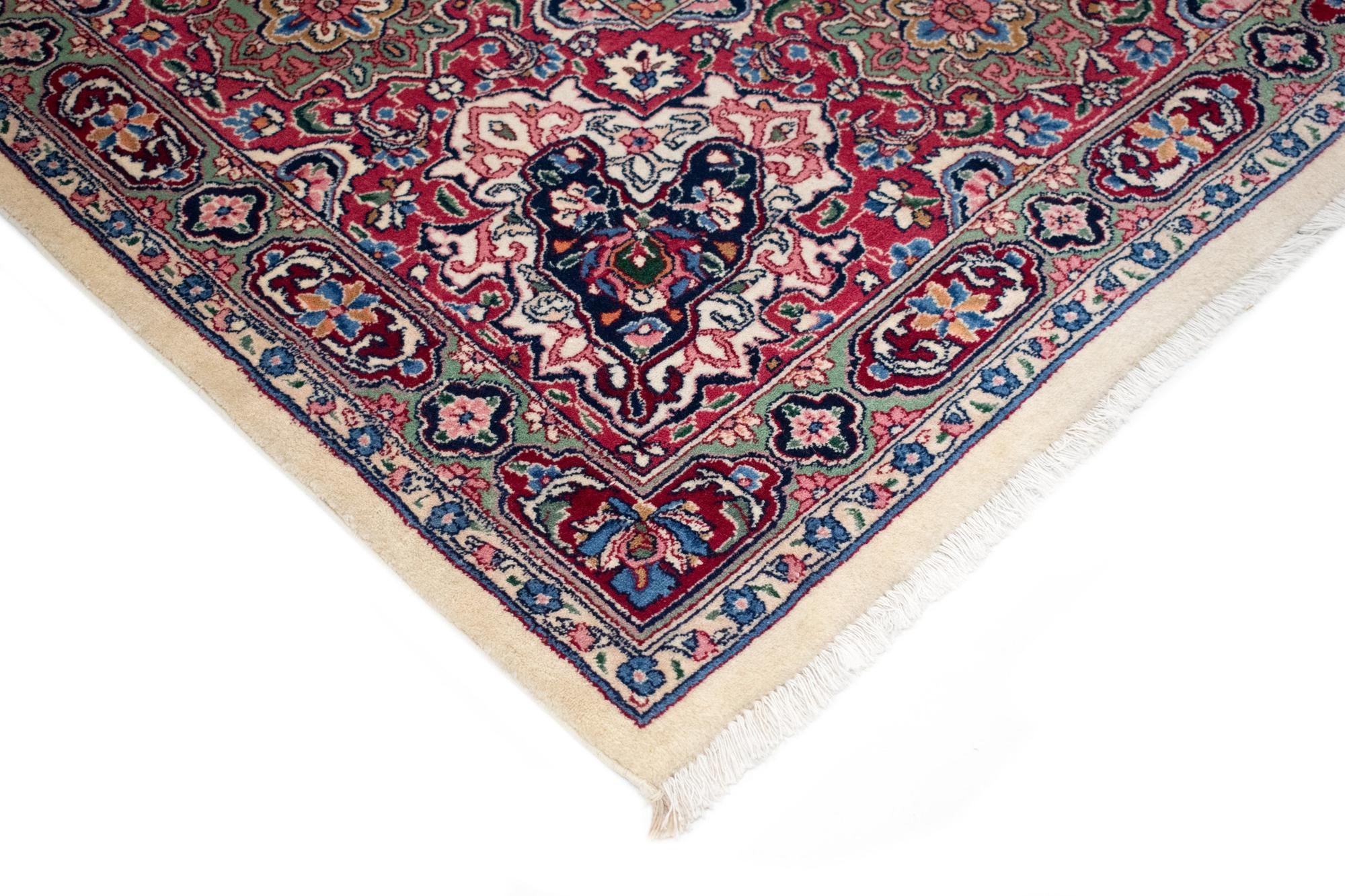 11' 4 x 16' 5 Hand Knotted Kerman Persian Wool Rug