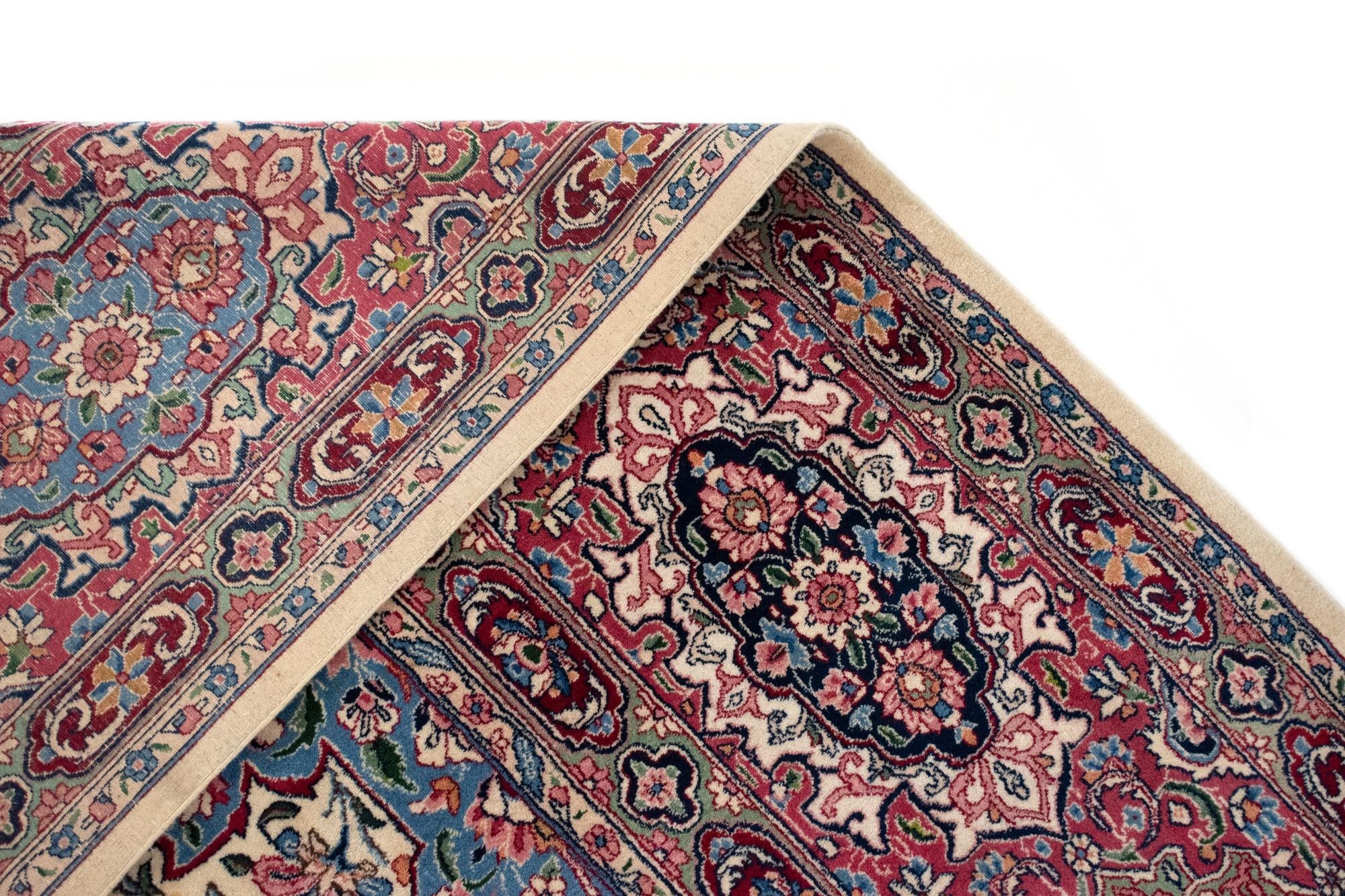 11' 4 x 16' 5 Hand Knotted Kerman Persian Wool Rug