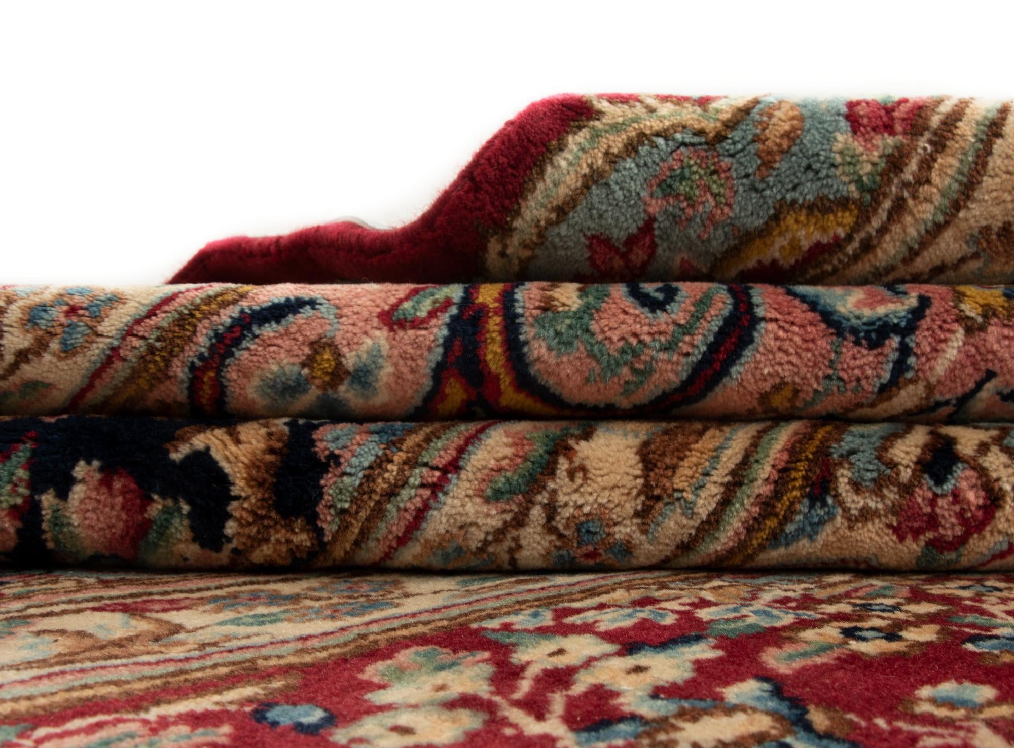 8' 1 x 11' 1 Hand Knotted Kerman Persian Wool Rug