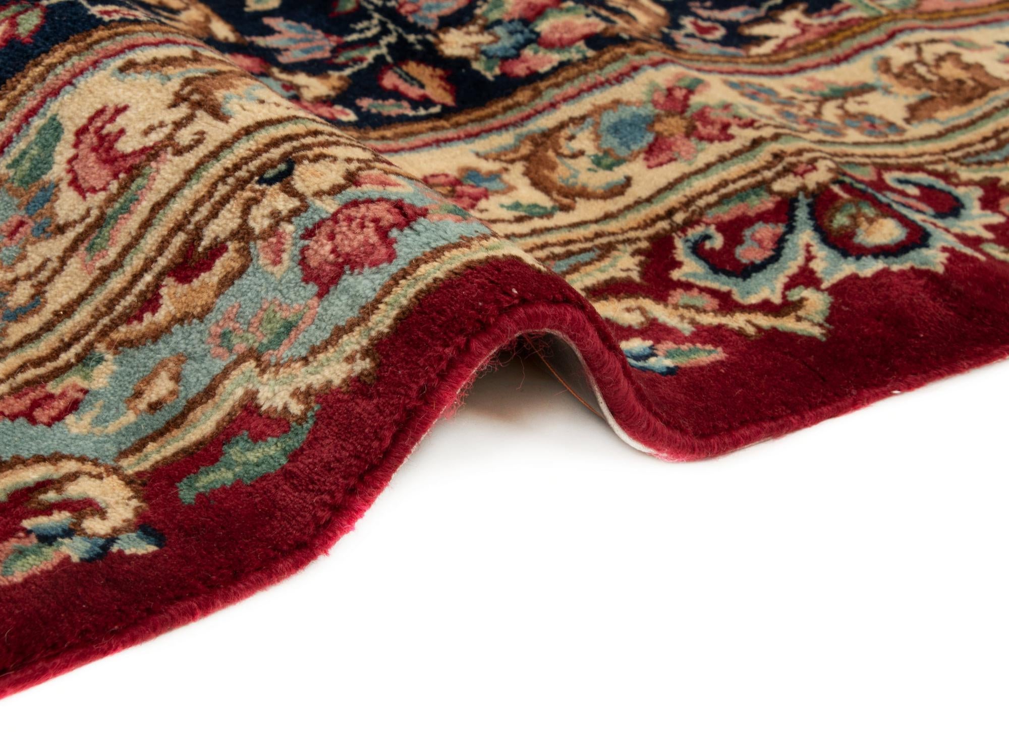 8' 1 x 11' 1 Hand Knotted Kerman Persian Wool Rug