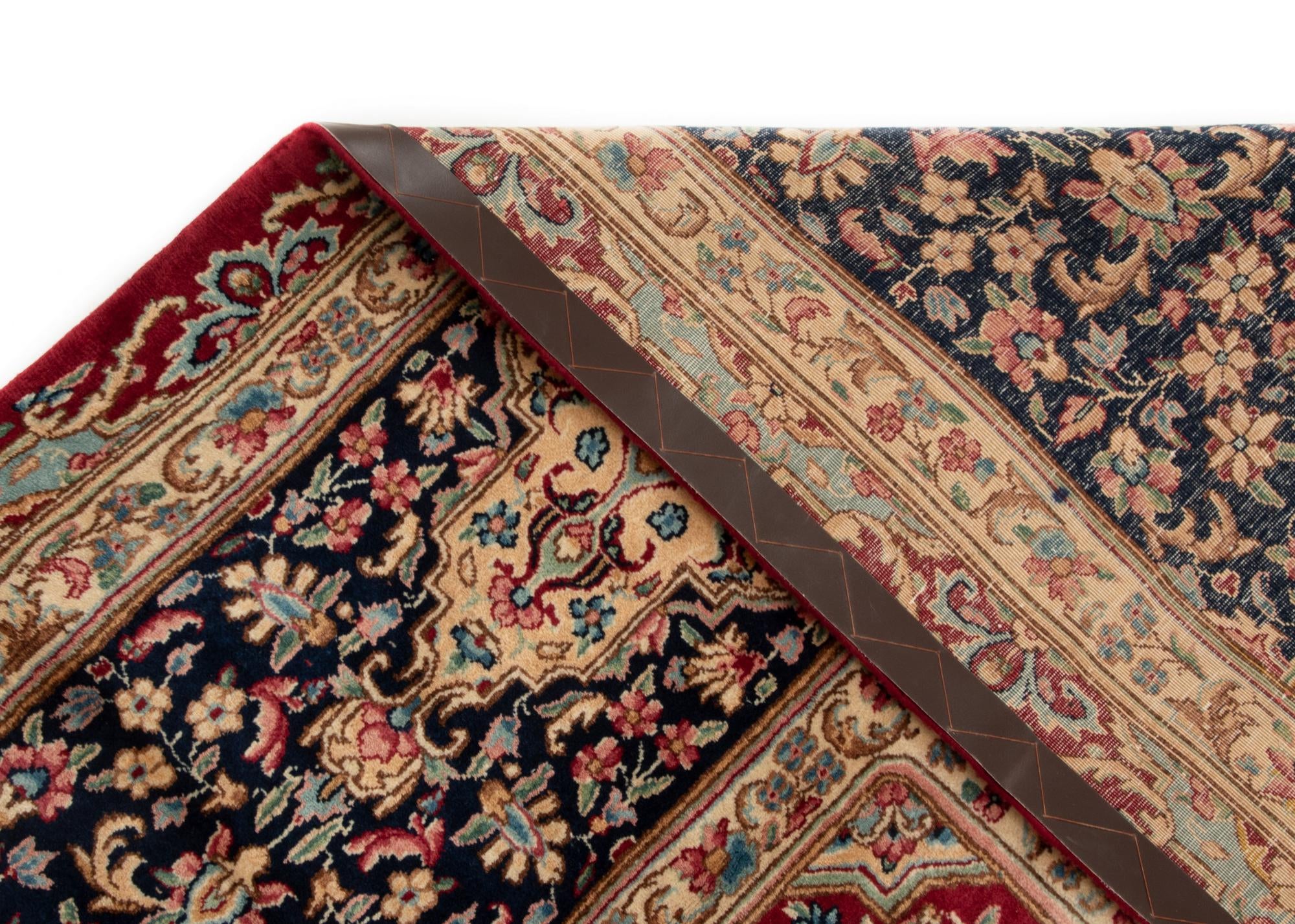 8' 1 x 11' 1 Hand Knotted Kerman Persian Wool Rug