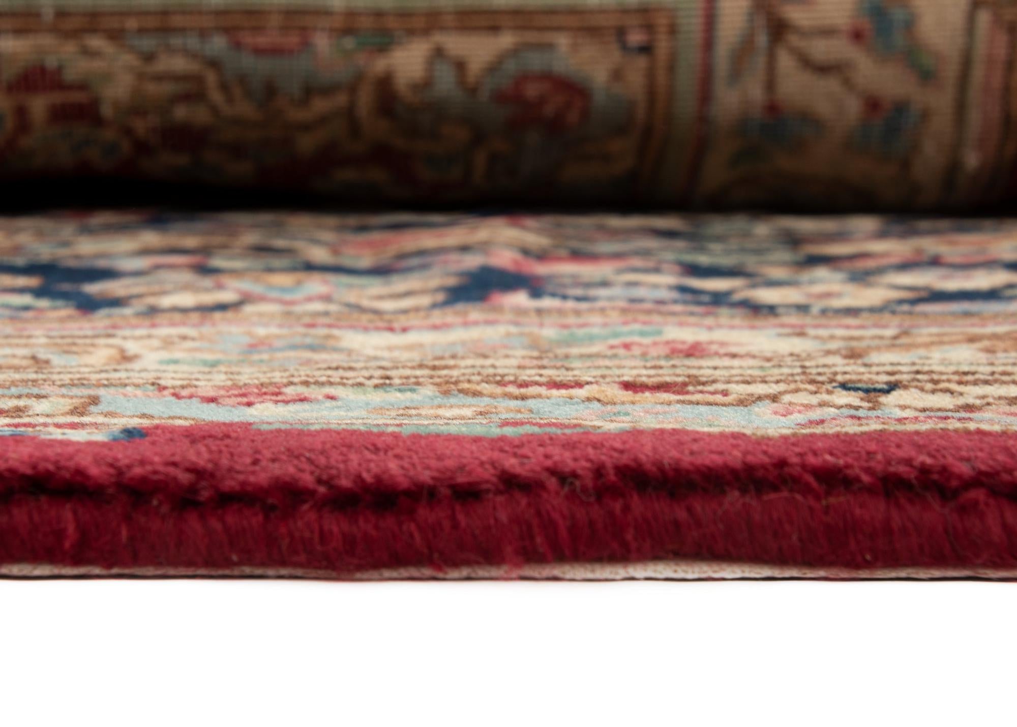 8' 1 x 11' 1 Hand Knotted Kerman Persian Wool Rug
