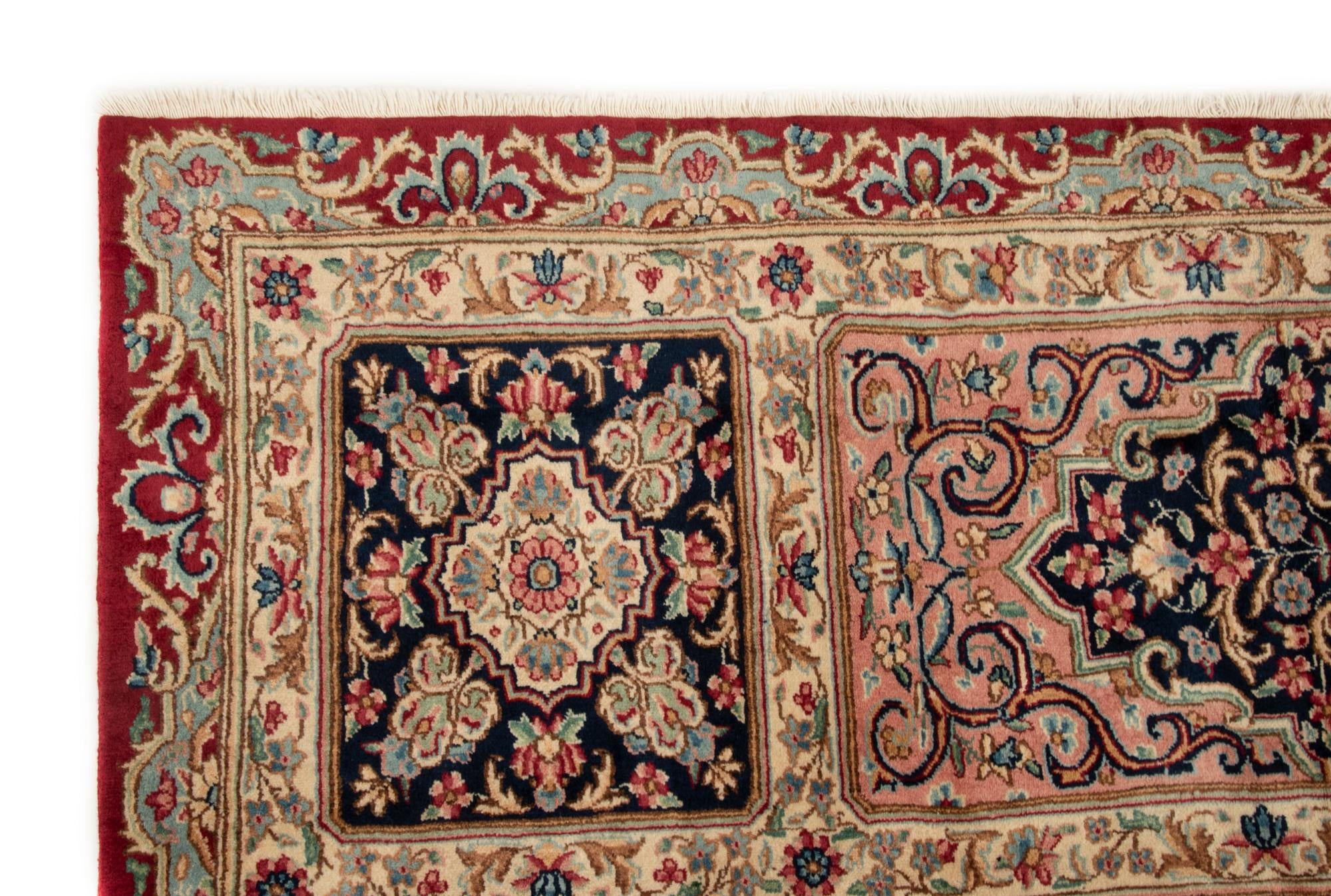 8' 1 x 11' 1 Hand Knotted Kerman Persian Wool Rug