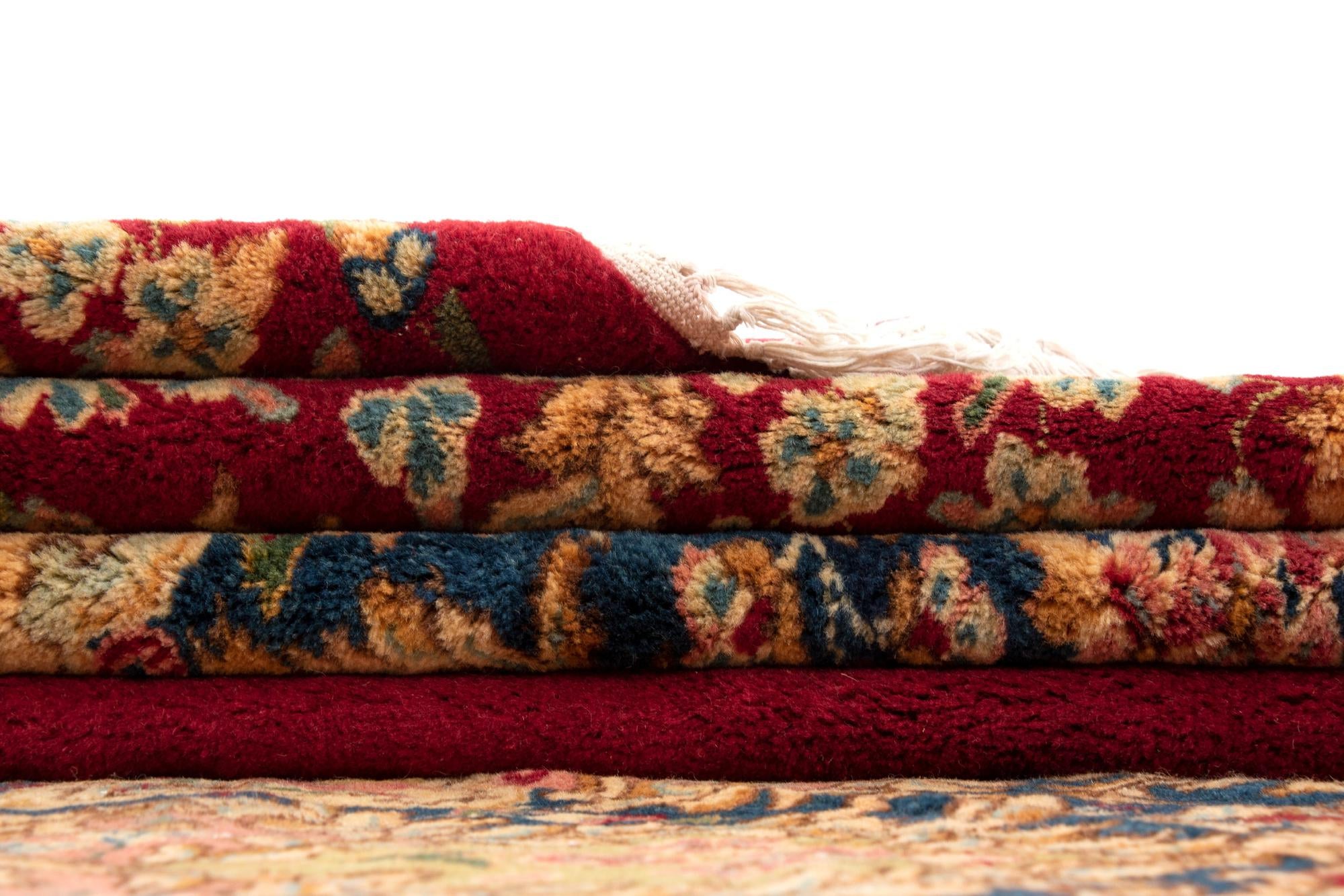 11' 3 x 13' 1 Hand Knotted Kerman Persian Wool Rug