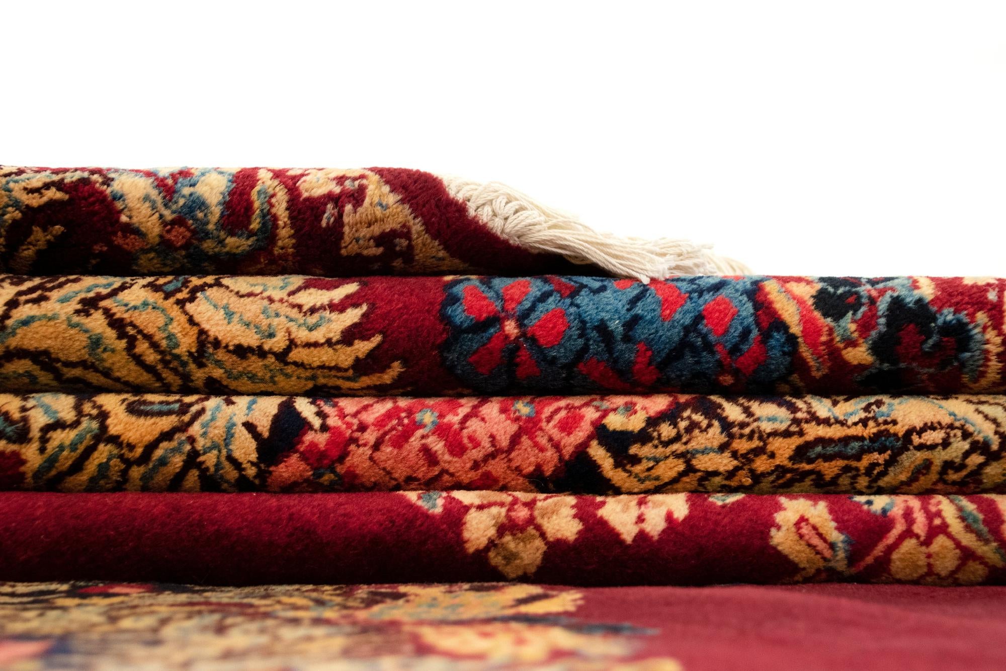 10' 5 x 13' 3 Hand Knotted Kerman Persian Wool Rug
