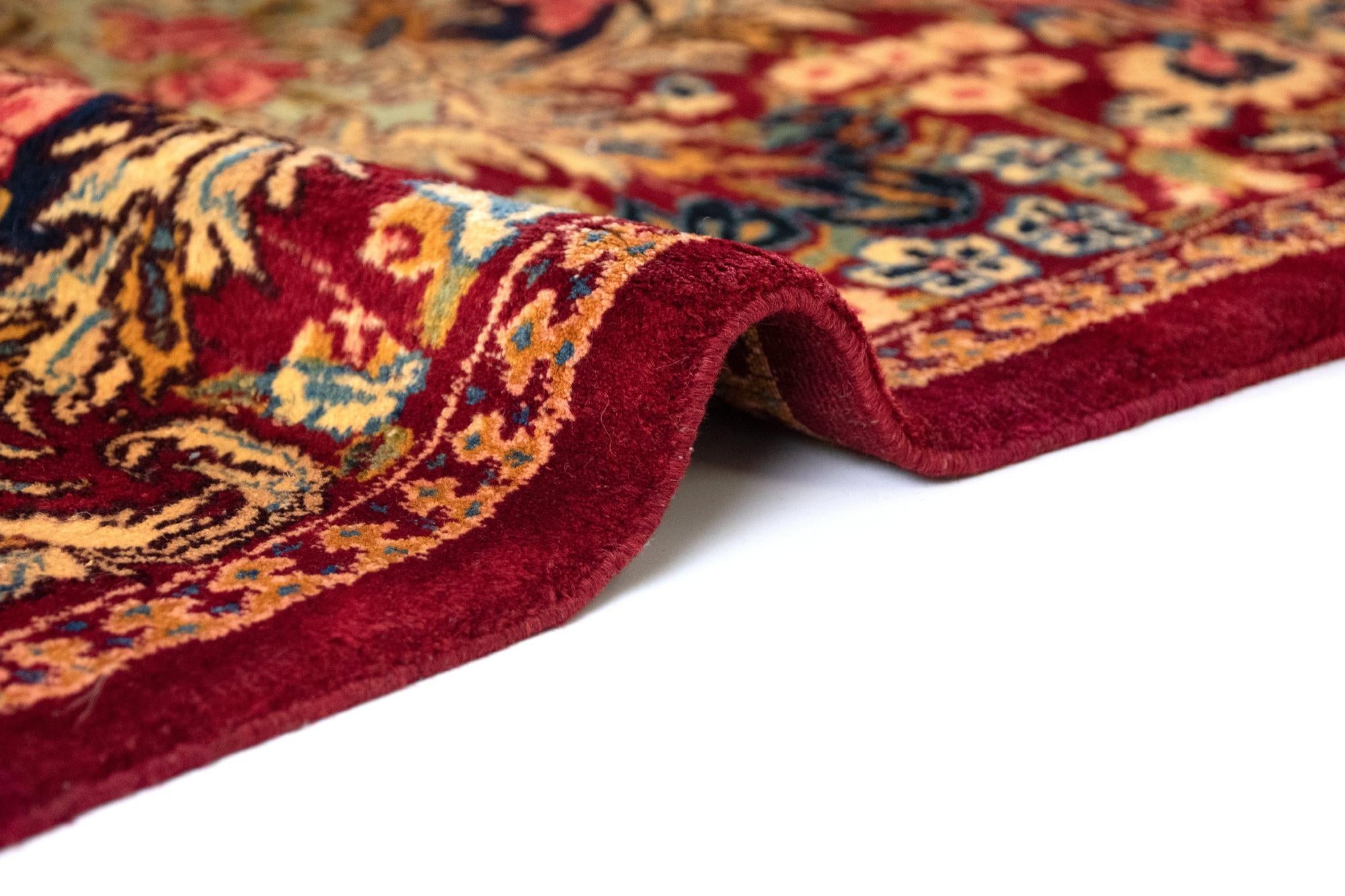 10' 5 x 13' 3 Hand Knotted Kerman Persian Wool Rug
