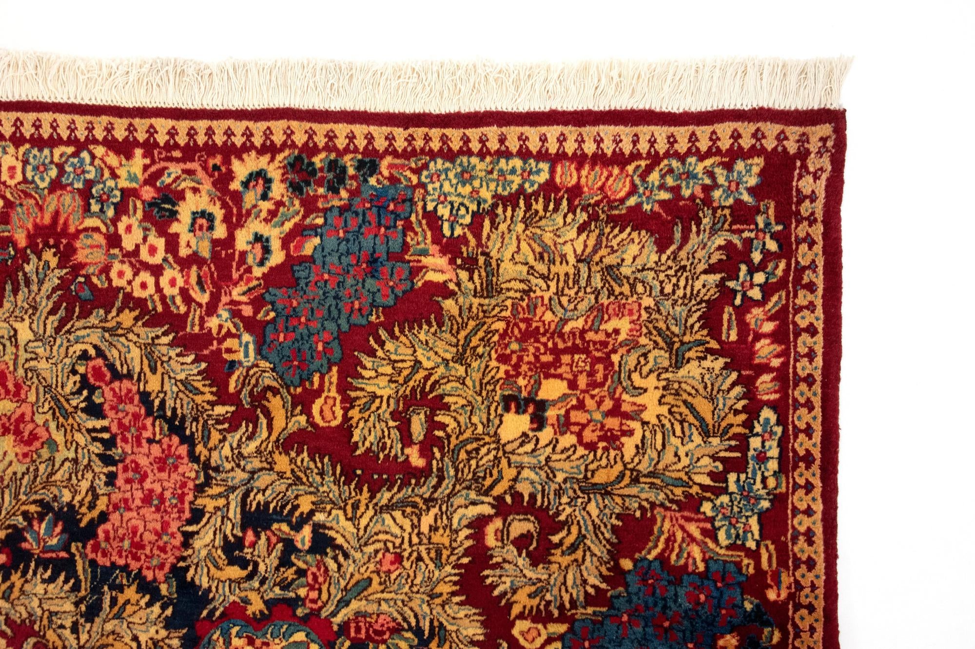 10' 5 x 13' 3 Hand Knotted Kerman Persian Wool Rug