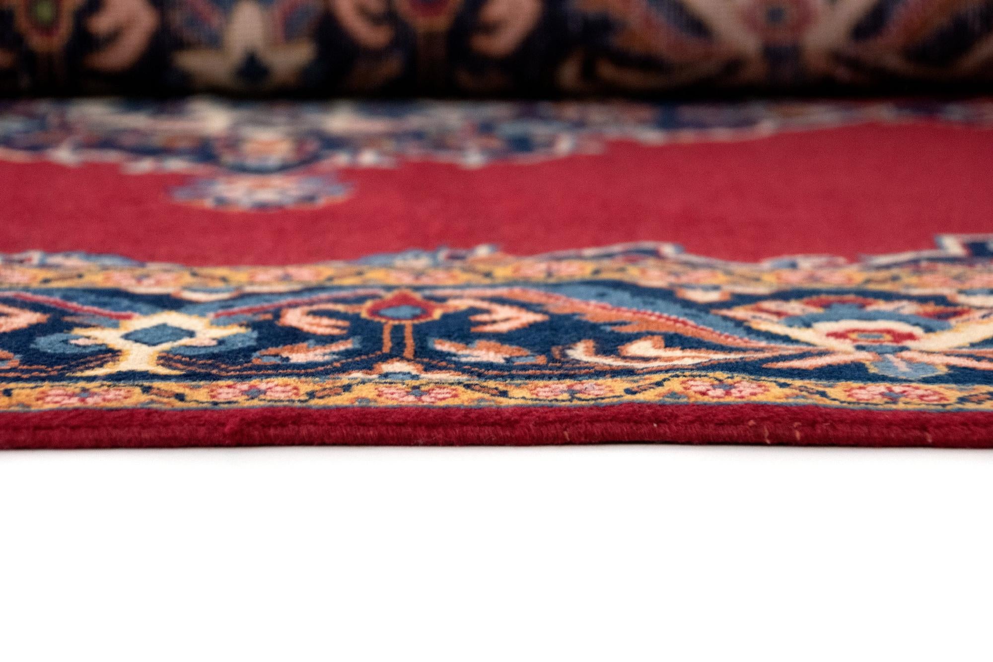 3' 7 x 5' 2 Hand Knotted Kerman Persian Wool Rug