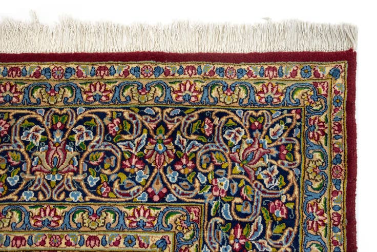 Detail image of 9' 11 x 12' 9 Hand Knotted Kerman Persian Wool Rug