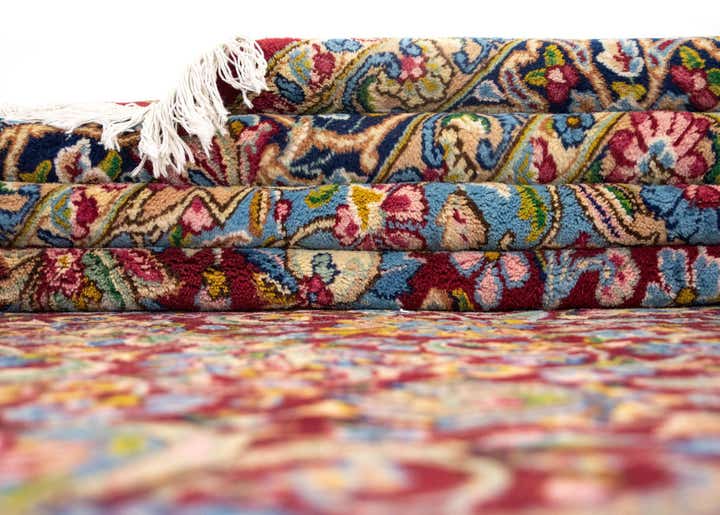 9' 11 x 12' 9 Hand Knotted Kerman Persian Wool Rug