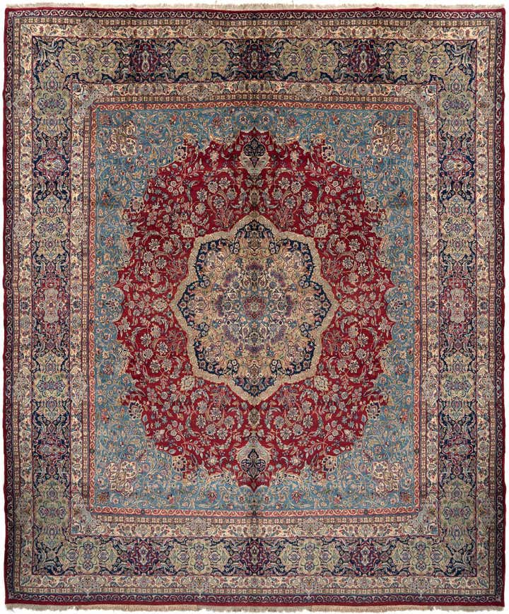 13' 7 x 16' 2 Kerman Wool Rug