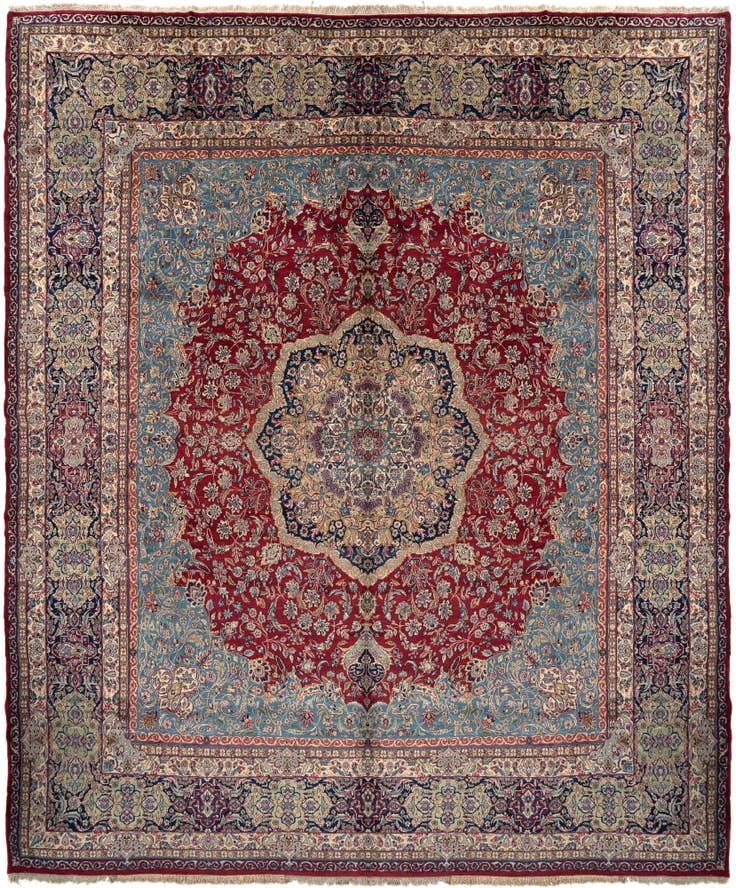 Detail image of 13' 7 x 16' 2 Kerman Wool Rug