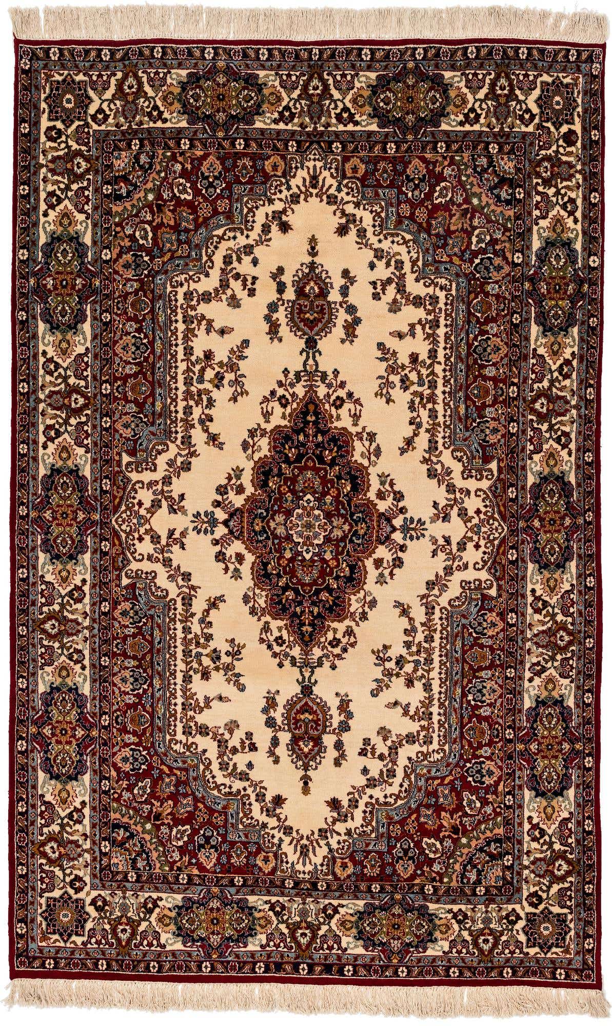 5' 6 x 8' 10 Hand Knotted Kerman Oriental Wool Rug