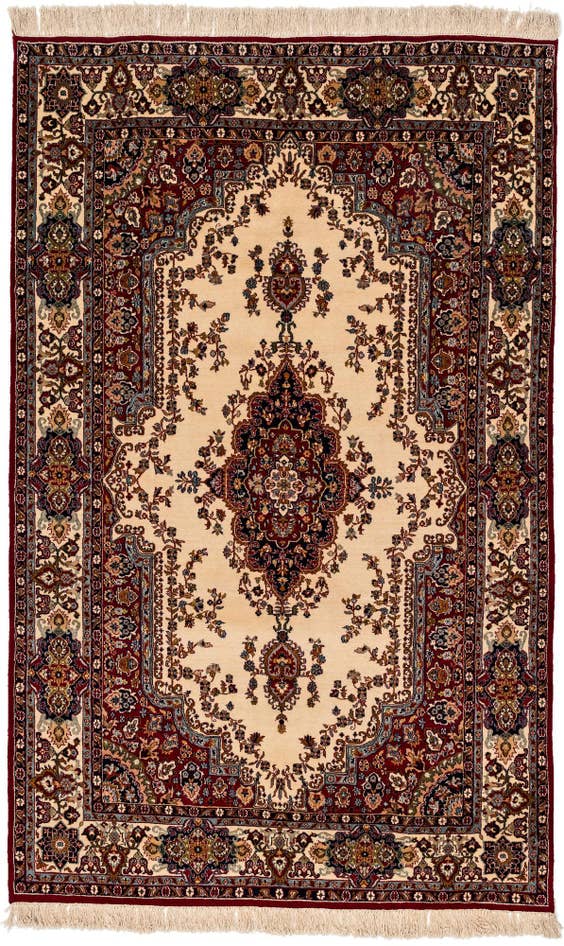 Detail image of 5' 6 x 8' 10 Hand Knotted Kerman Oriental Wool Rug