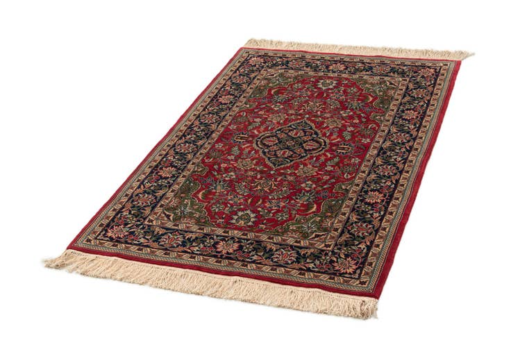 Detail image of 3' 4 x 5' 5 Hand Knotted Kerman Oriental Wool Rug