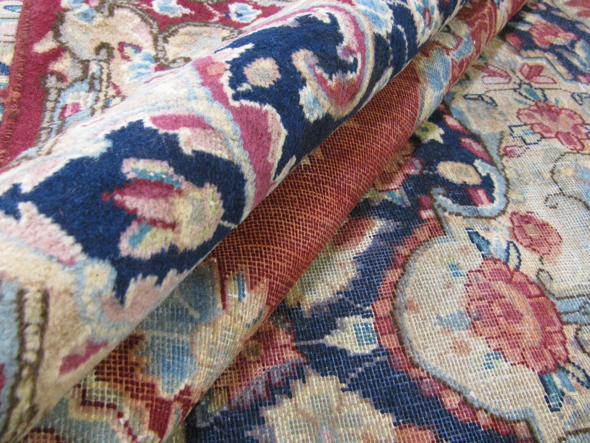 9' 9 x 13' 6 Hand Knotted Kerman Persian Wool Rug