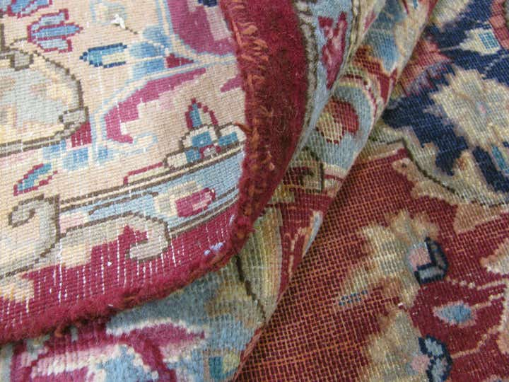9' 9 x 13' 6 Hand Knotted Kerman Persian Wool Rug