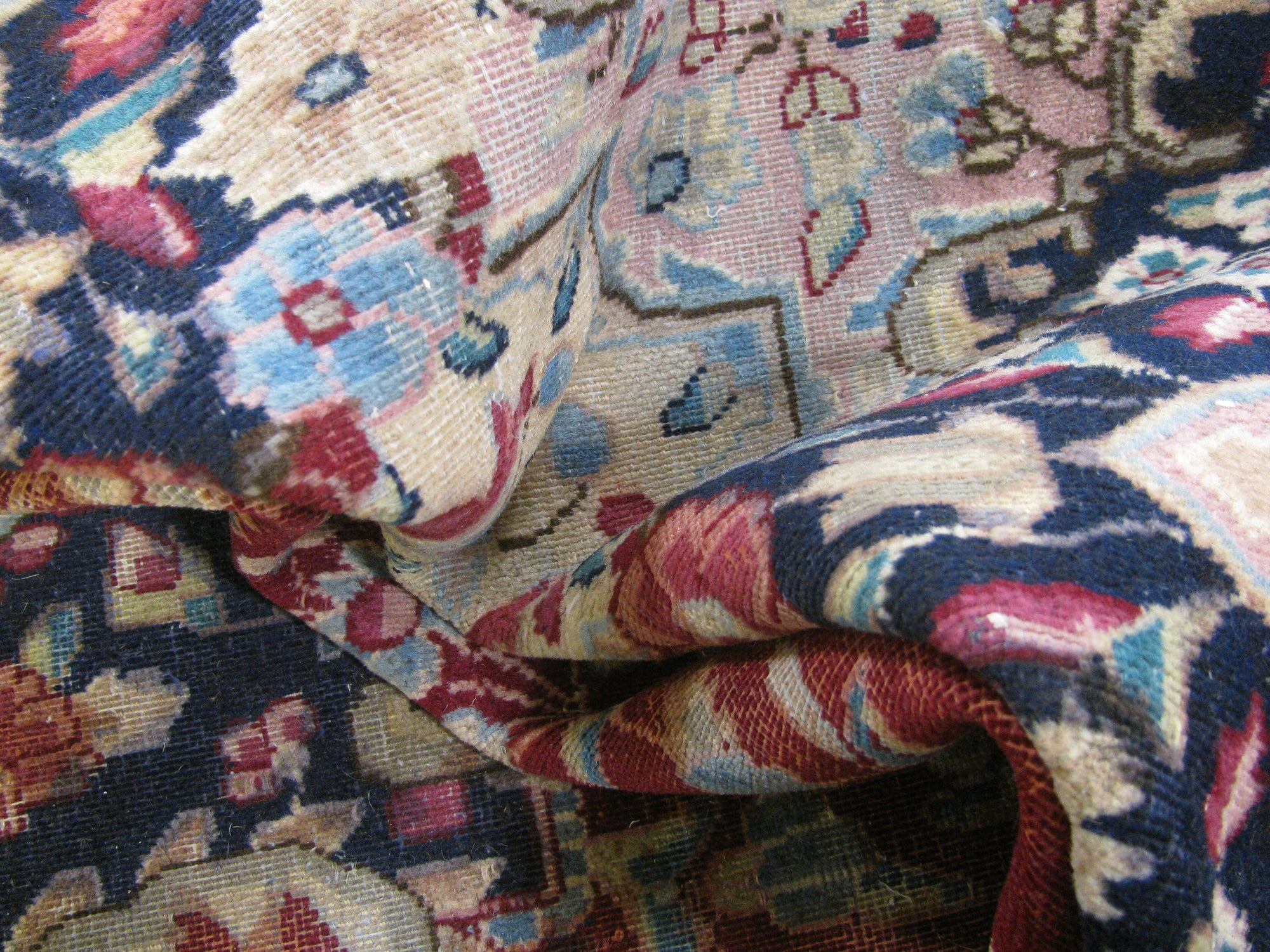 9' 9 x 13' 6 Hand Knotted Kerman Persian Wool Rug