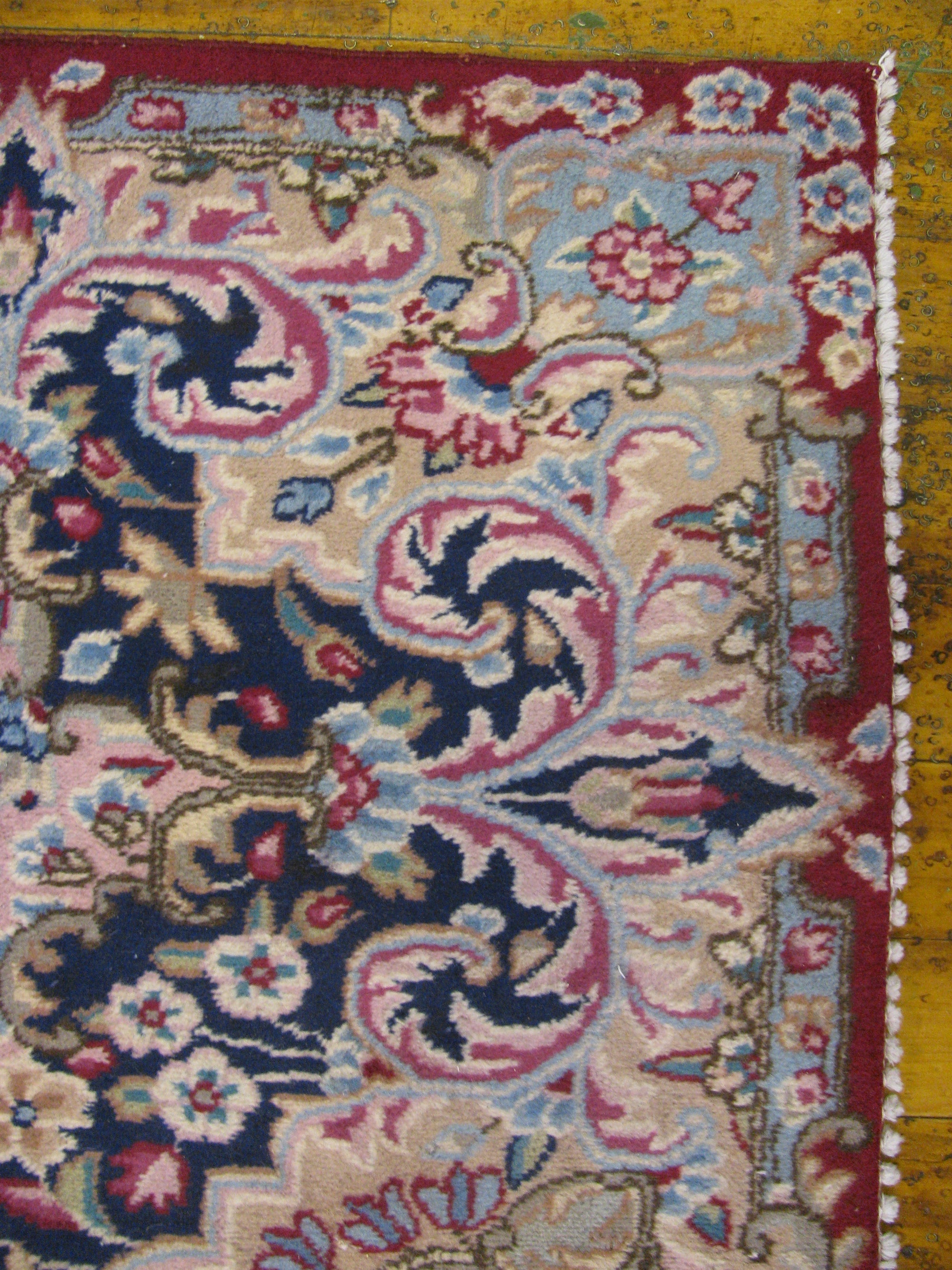 9' 9 x 13' 6 Hand Knotted Kerman Persian Wool Rug