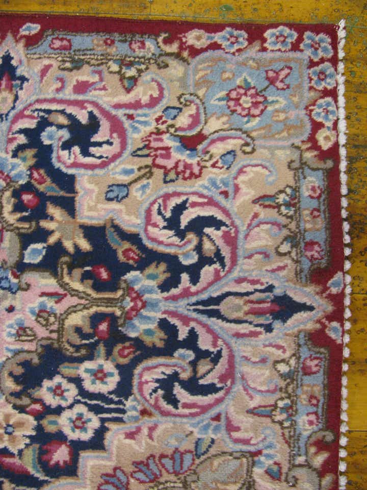 9' 9 x 13' 6 Hand Knotted Kerman Persian Wool Rug