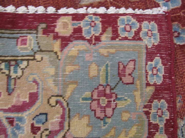 9' 9 x 13' 6 Hand Knotted Kerman Persian Wool Rug