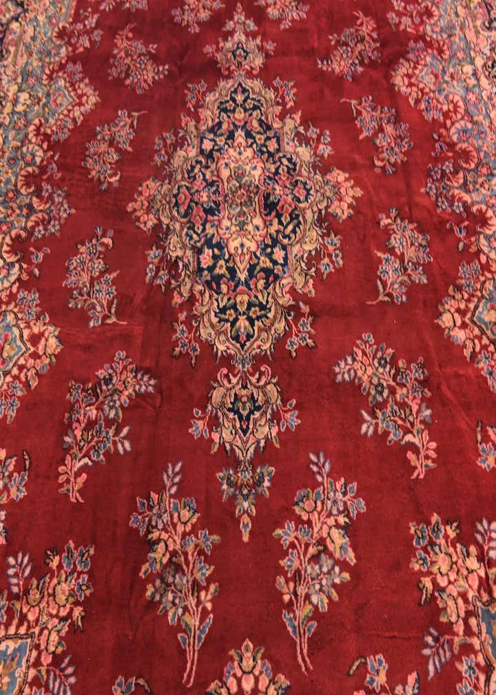 9' 10 x 13' Hand Knotted Kerman Persian Wool Rug