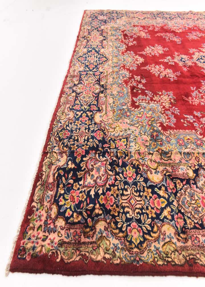 9' 10 x 13' Hand Knotted Kerman Persian Wool Rug