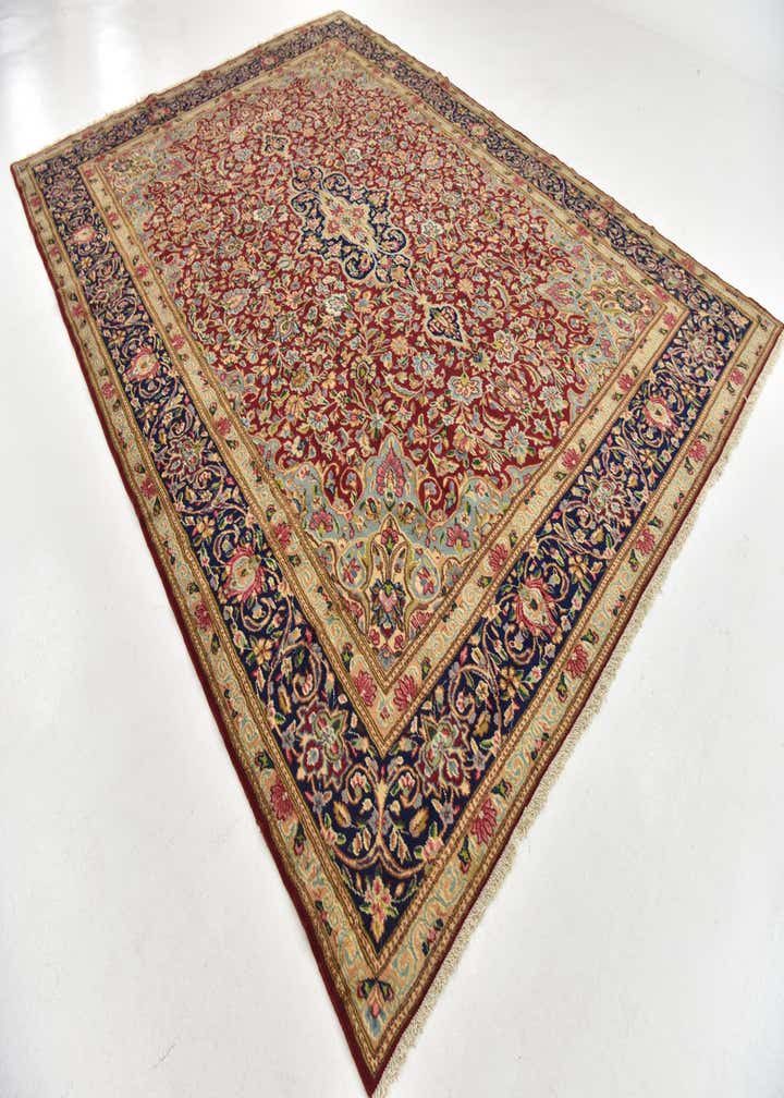 9' 9 x 13' 4 Hand Knotted Kerman Persian Wool Rug